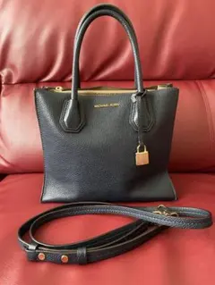 MICHAEL KORS ネイビー　ハンドバッグ　ショルダーバッグ