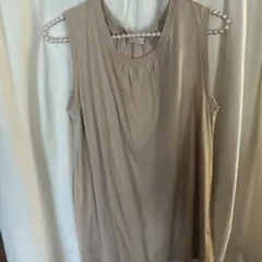 Champion ノースリーブ Tシャツ L ベージュ