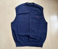 安値［Polo Ralph Lauren ］メンズ　ネイビー Vネックベスト S