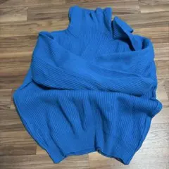 IRENE タートルネック リブニット ブルーのサムネイル