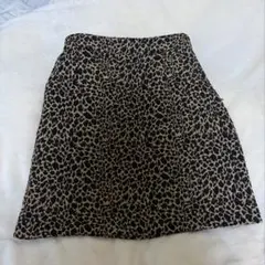 LOWRYSFARM ヒョウ柄 ミニスカート Mサイズのサムネイル