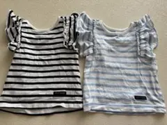 PETIT MAIN ノースリーブTシャツ 2枚セット 90
