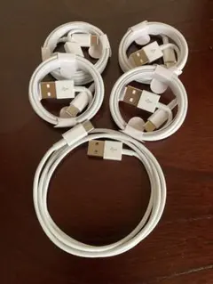 TYPE-C USBケーブル 5本セット ホワイト　1m 高速充電 送料無料