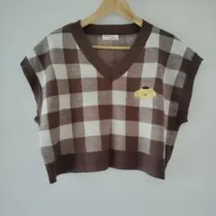 ポムポムプリン　ニットベスト