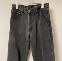 Levi's550 W34L34 ブラックデニム フェードグレー