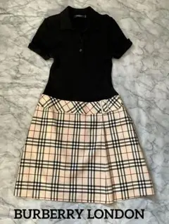 バーバリー BURBERRY ドッキングワンピース　ノバチェック　日本製150A