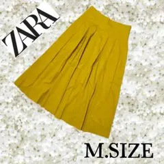 o17〚ZARA ザラ〛フレアスカート イエロー Mサイズのサムネイル