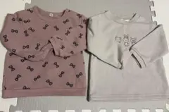 裏起毛トレーナー2枚セット 90cm