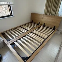 【無印良品】スモール　セミシングル　ベッドフレーム　オーク　1台