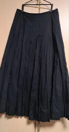 インゲボルグ★プリーツロングスカート 黒