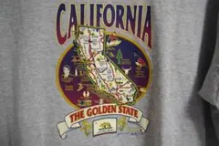 【美品】アルスタイルアパレル　カリフォルニア　プリントTシャツ　グレー　M