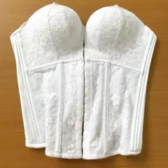 ブライダルインナー ビスチェ 肩紐付き