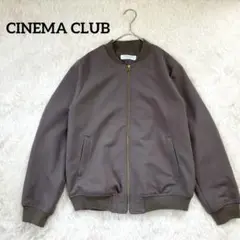 シネマクラブ MA-1【L】ブルゾン ノーカラージャケット ポケット 手洗い可
