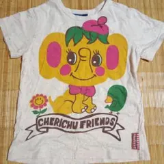 Cherichu 象と花のTシャツ 140～145cmのサムネイル