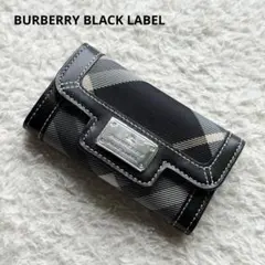 BURBERRY バーバリー 長財布 パントレザー ノバチェック Dリング 金具