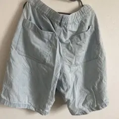 淡い水色 カジュアルショートパンツ