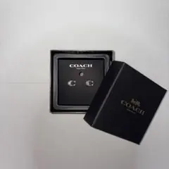 COACH コーチ Cロゴ ピアス シルバー