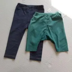 西松屋とユニクロ　ベビー服　パンツ2枚セット　80センチ
