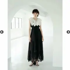 andmary Paula lacey long dress black - メルカリ