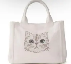 人気完売GRL ねこキャットステッチトートバッグ[tr488]
