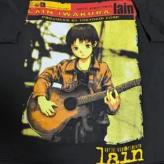 serial experiments lain Tシャツ 岩倉玲音 アコギ XLのサムネイル