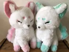 ちょコンとキツネ　九尾 ウルトラBIG よもぎ すあま ぬいぐるみ ２種セット
