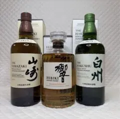 サントリー 山崎18年 1本・箱1枚・白州18年 1本響21年 1本 空瓶セット