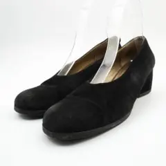 イヴサンローラン 8 M スエードレザーパンプス ブラック/ND9