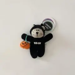 STARBUCKS べアリスタ　ハロウィン黒猫マグネットぬいぐるみ　スタバ