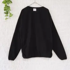 2177 コーエン　coen フリースクルーネック　パイピング　ポケットあり