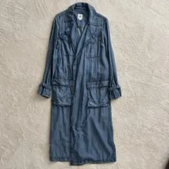 GAP ロングコート トレンチコート デニム とろみ XXS