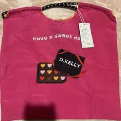 D.KELLY 刺繍トートバッグ チョコレート柄❤️14日までの価格❣️