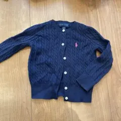 Ralph Lauren ネイビー カーディガン 2/2T 90