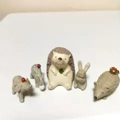 陶器製動物置物セット