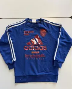 adidas トレーナー 青 グラフィックプリント