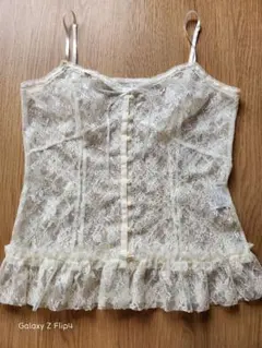 ホワイトー レース ビスチェ