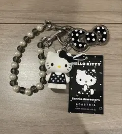 ローリーズファーム ハローキティ DOTPVCキーチャーム ブラック 黒