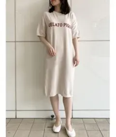ジェラートピケ　スムーズィーロゴジャガードワンピース　未使用