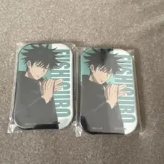 呪術廻戦　スクエアメタリック缶バッジ　伏黒恵