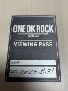 ONE OK ROCK 入場者プレゼント　VIEWING PASSシール