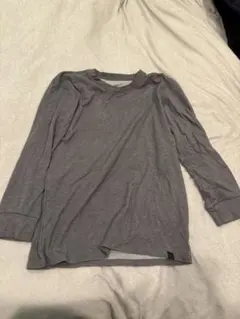 ユニクロ　ヒートテックウルトラウォームクルーネックT（長袖・超極暖）グレー M