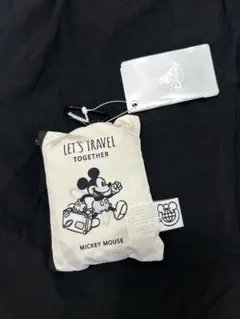 ミッキーマウス ポケッタブルバック カラビナ付き
