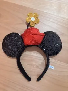 ミニー　カチューシャ　スパンコール　レトロ