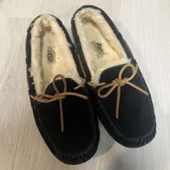 UGG 黒 スエード モカシン