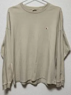 Champion チャンピオン ワンポイント ロンＴ ベージュ