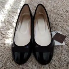 TRANS WORK ブラック フラットシューズ