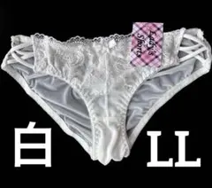 白 　　トリコットショーツLL 　ストリング　　パンティー