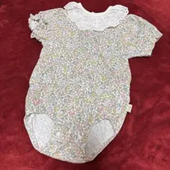 【80cm】アプレレクール フリル襟ボディースーツ2枚セット