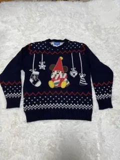 リルリンリン　2023年　セーター　紺 新品タグ付】ディズニークリスマス リルリンリン セーター 紺 2023