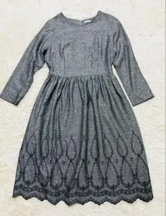 リバティ ひざ丈ワンピース